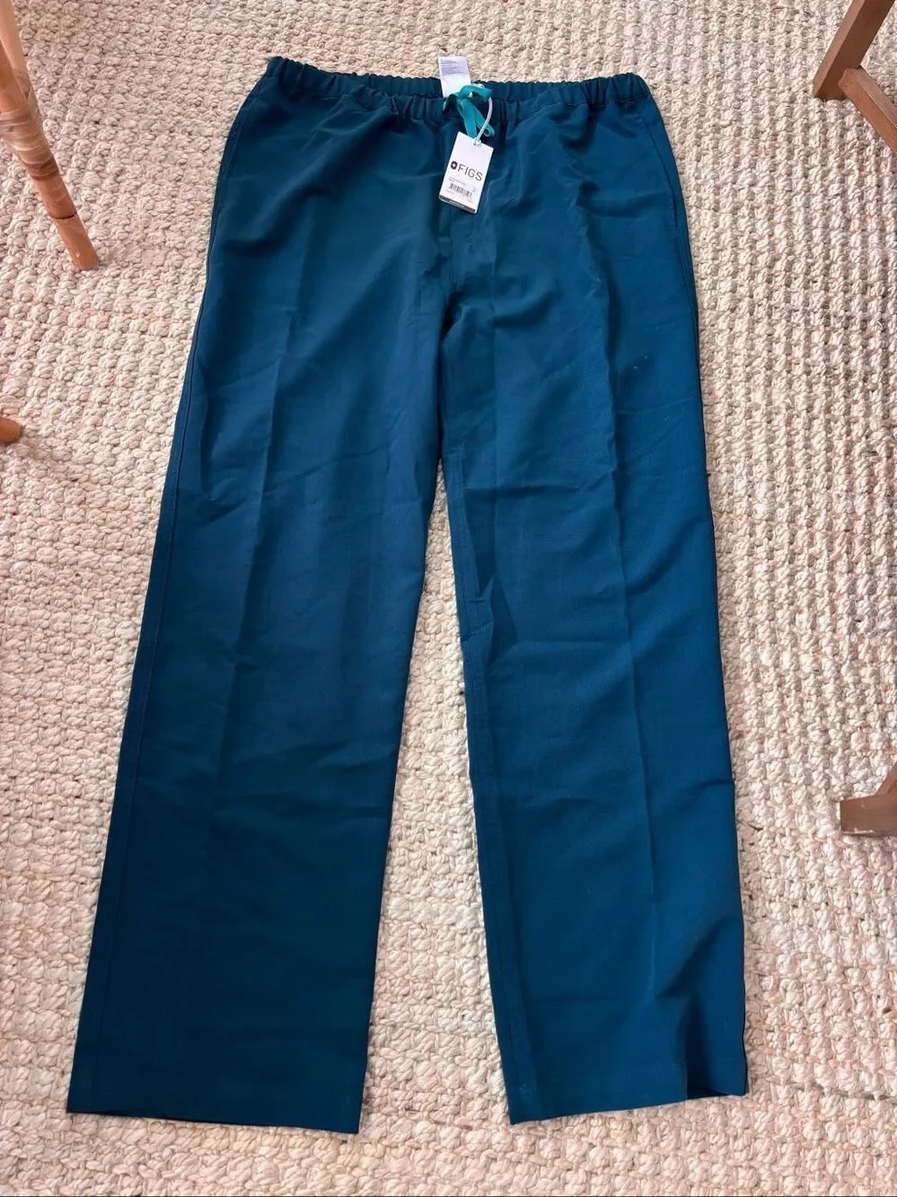 NWT FIGS Technical Scrub Pants | Performance Stretch Medical Uniform XL dark tea